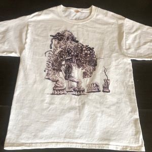 Men’s Tee Shirt Size L | Graphic Tee | White
